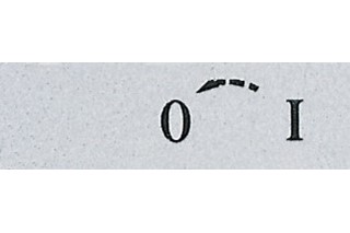 Aksesuar (0-I) (Ok) İşareti Baskılı Etiket